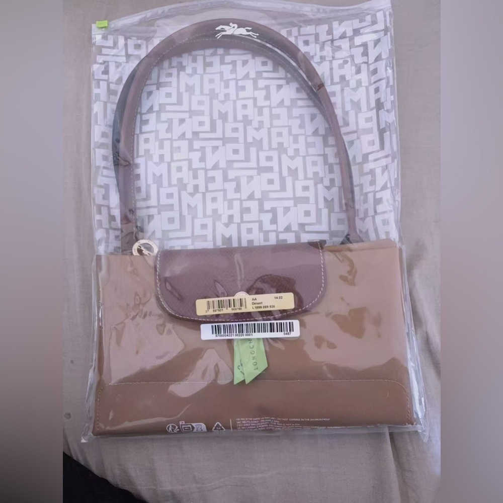 LONGCHAMP Le Pliage large Shoulder Tote bag Desert Beige Tan color - Picture 6 of 8